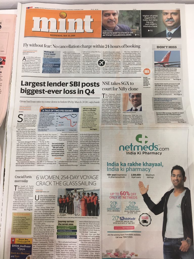 sameerhashmi's tweet photo. Really startling to see that the top 3 Business Newspapers decide not to carry the #SterliteProtest story on their front page.People died protesting against one of the largest Corporates in India, and yet it doesn't get front page coverage in most of the pink papers! #Thoothukudi https://t.co/LiPE59CmhS