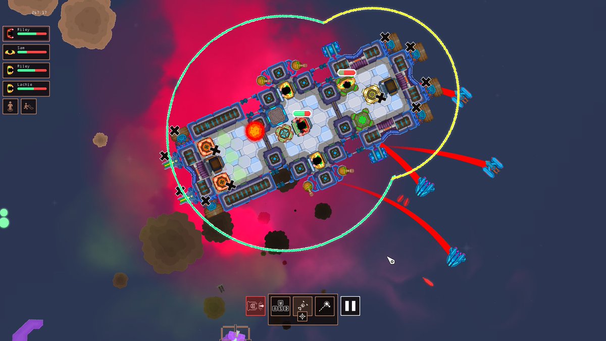 CaptainsWayGame's tweet photo. CW's graphic's overhaul: now featuring even prettier nebula. New playable alpha coming soon! #gamedev #indiedev #gamemaker https://t.co/WDHROx5LDR