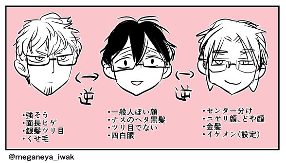 主人公とかライバルキャラ考えるときに毎度いくつかの要素を逆にしてたりするんだけど、逆の逆が其のまんまにならないのがちょっと面白い 