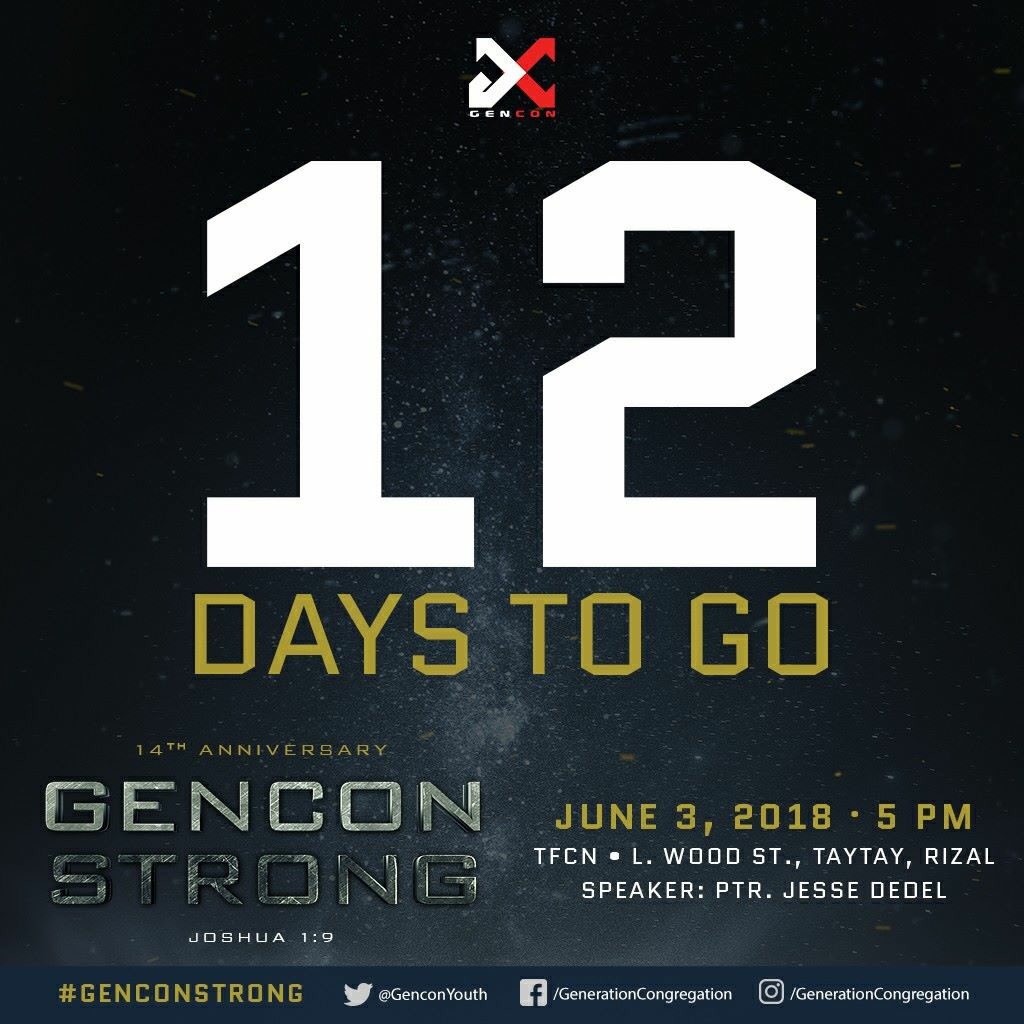 GenConYouth's tweet photo. What if “Be strong and courageous” is not an issue of fear, but an affirmation of faith?

12 days to go

#GenconStrong #Gencon14 https://t.co/wJXgzTfsKC