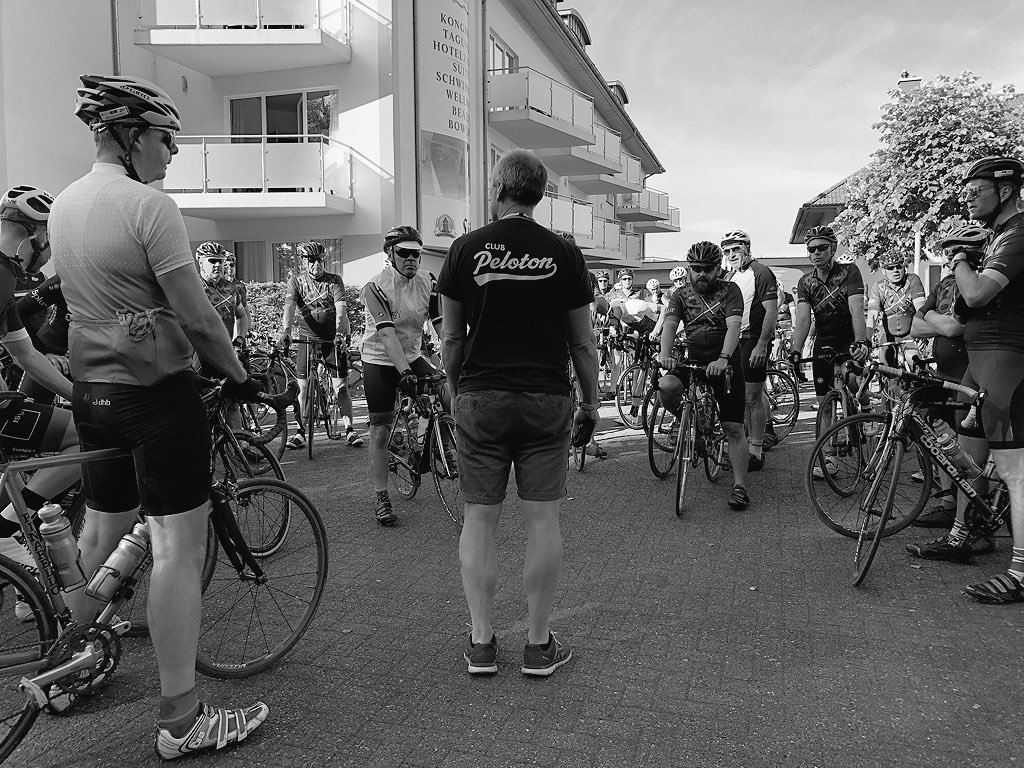 ClubPeloton's tweet photo. Rolling into the third and final day. Longer stages of 70km ahead... 🚴🏻🚴‍♀️ @BCO_UK @BCO_NextGen  #BCOCycletoBerlin #BCORide2018 https://t.co/Xj4Pt764BH