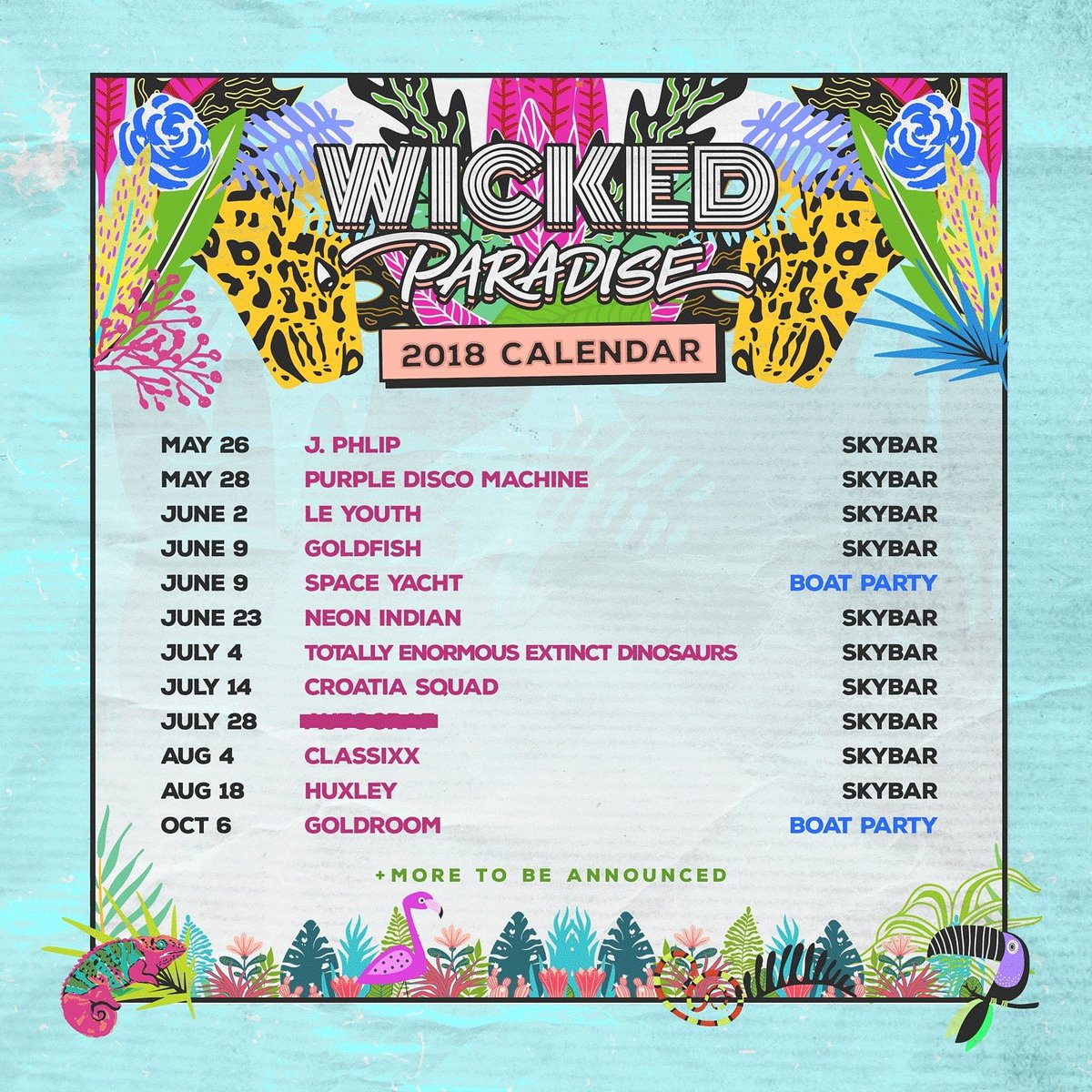 wckdparadise's tweet photo. #WickedSummer is almost here! π± Who are you most excited to see? Round up the squad and we'll see you in Paradise!
RSVPs & tickets β https://t.co/LzxRjigm90 https://t.co/w6e7oTnFLj