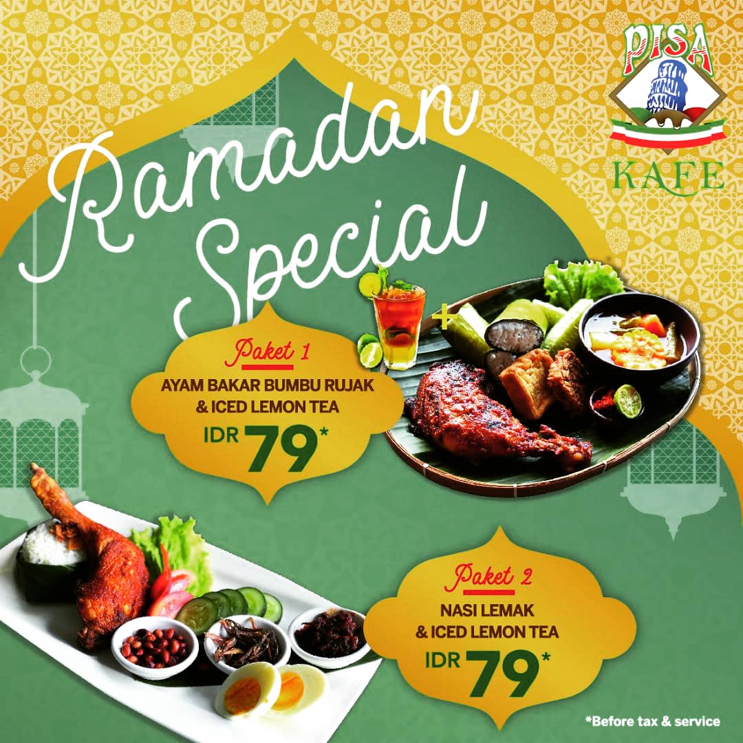 Special dibulan Ramadhan 🤗
Buat berbuka puasamu lebih nikmat dan berkesan bersama kami, @pisakafemks 🙌
Jl. Botolempangan no 58.
📞(0411)- 363 5888
📞+6281356679446
#like4like #likeforfollow #likeforlike #gelatomks #gelato  #pastamks #bukber #puasa #bulanramadhan #bukabersama