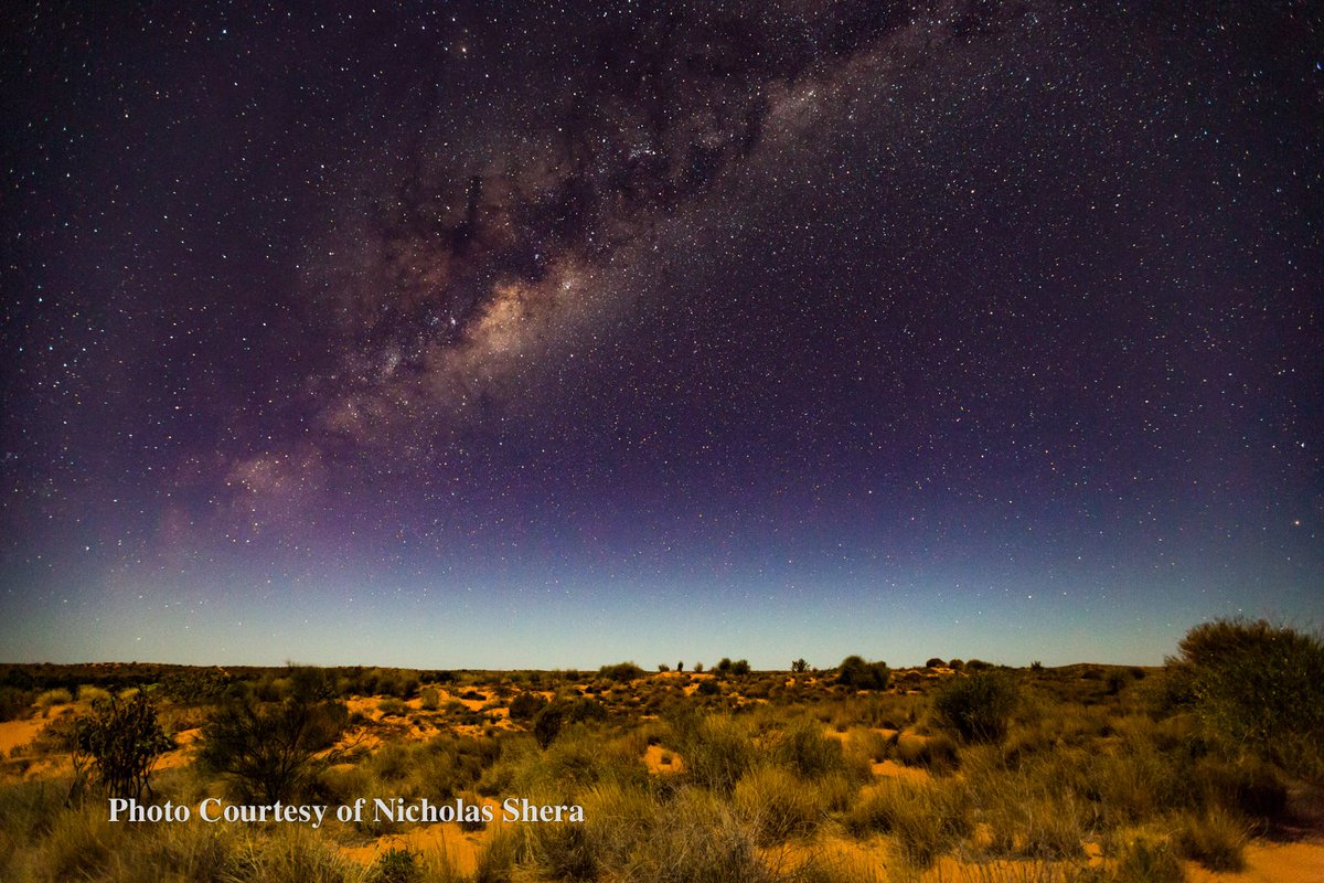BOM_Qld's tweet image. The dark, clear skies of outback #Qld make for great nighttime photos - like this one of the #MilkyWay, taken by forecaster Nick way out west in the Simpson Desert a few years ago. Magnificent! #StargazingABC