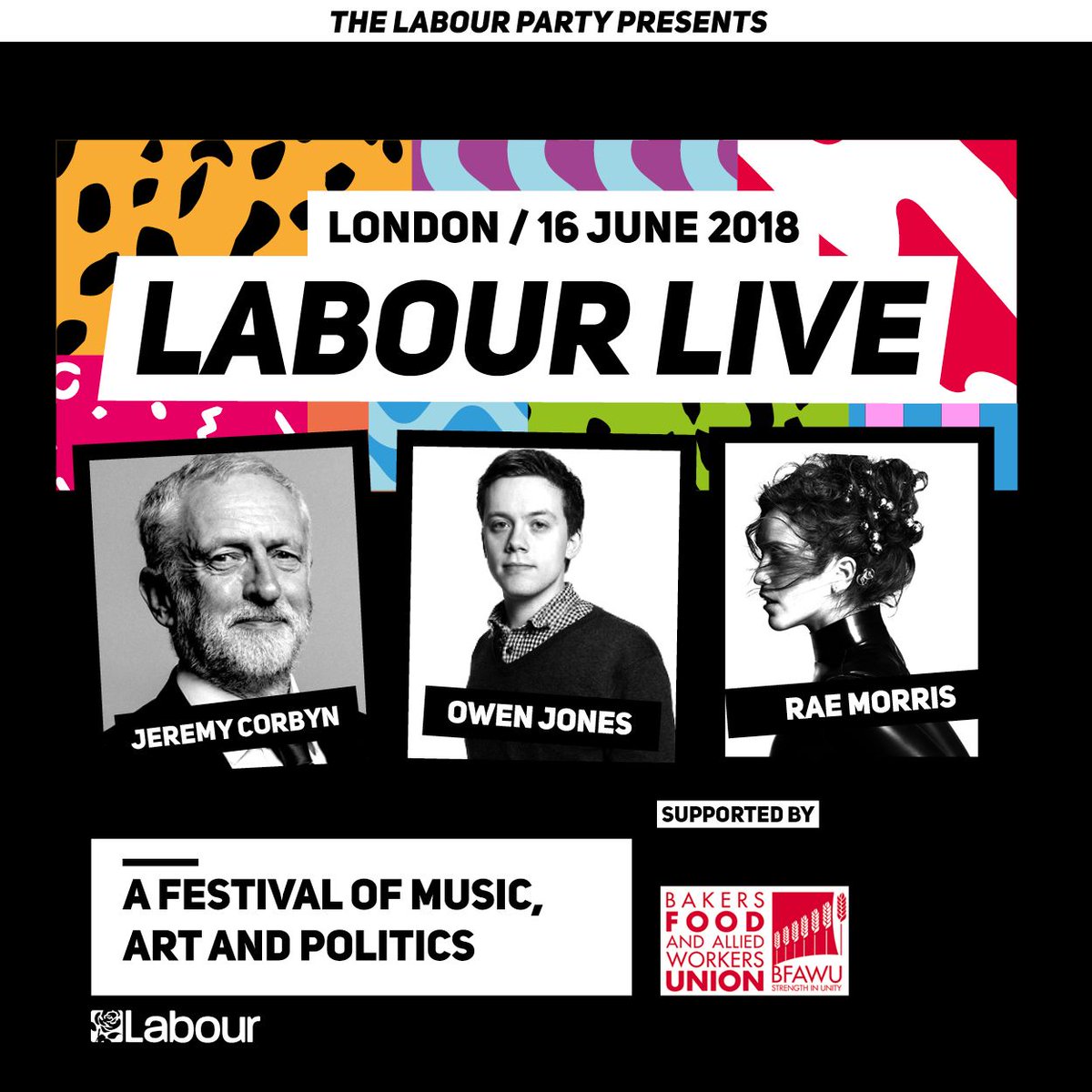 bfawuroi's tweet photo. On 16 June, celebrate our incredible movement alongside @jeremycorbyn @owenjones84 and @johnmcdonnellmp with some street food and @WorkersBeerCo. It’s all happening at #LabourLive. Get your ticket now ↓
https://t.co/dRuqqemi0c https://t.co/zSnxA8a16P