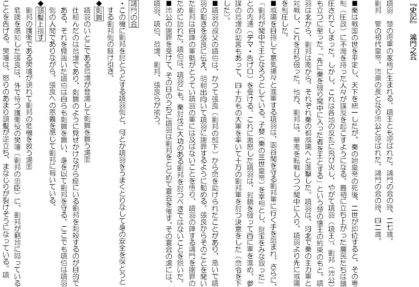 石垣 昌幸 公式 考査お疲れ様でした 今回の成果と反省を 今からの行動につなげましょう 物事の90 以上は準備で決まる 明日の授業の予習をしましょう 古典bは漢文 史記 鴻門之会 頭髪上指す からはじめます 授業プリント その１