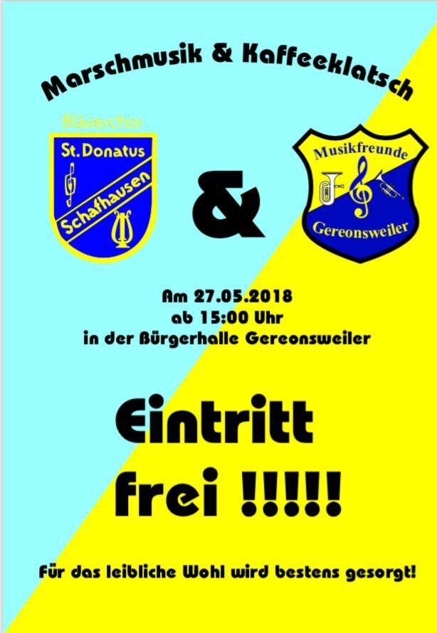 Marschmusik und Kaffeeklatsch