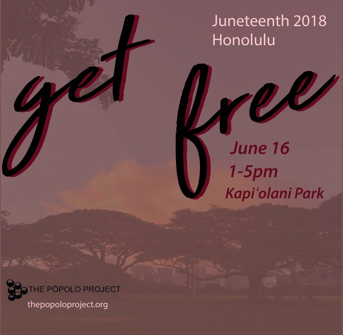 Juneteenth! Join us on Sat, 6/16 at Kapi‘olani Park for an afternoon of music and culture from across the African diaspora. Bring your ‘ohana, your grill, and a dish to potluck, your acoustic instruments and your voices! Let's get together and get free!  Free &amp; open to all.