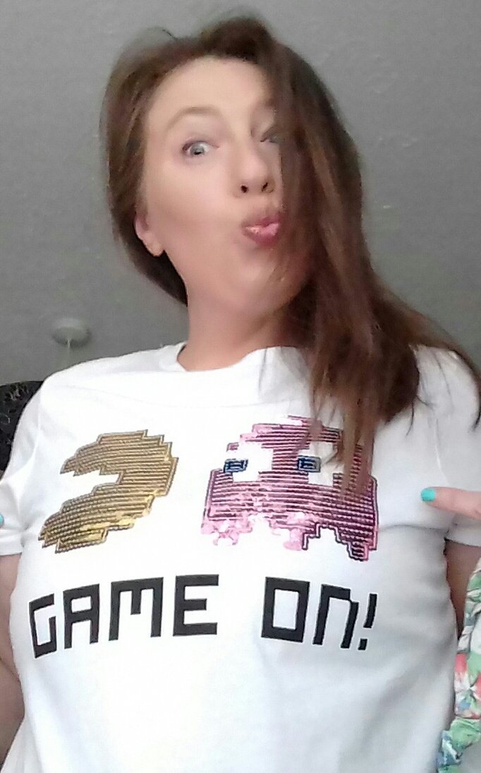maxinetheraver's tweet photo. Anyone in to gaming primark manchester has a massive selection of gaming tshirts men and women and arcade games u can play #gaming #PacMan #80s #90s got a few in other stores but manchester king video I found on u tube xxx https://t.co/R1u0MVVKIM