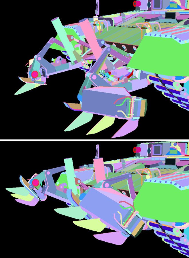 #3DCG #shade3D
こないだ作ったBMPTにマインローラ追加してみましたん。 