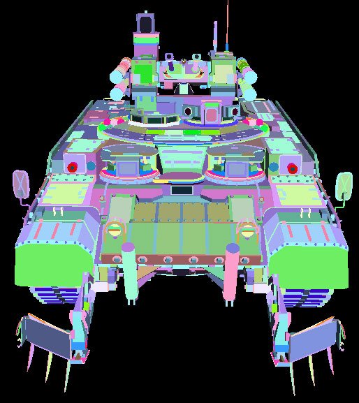「#3DCG #shade3D
こないだ作ったBMPTにマインローラ追加してみまし」|はせ☆裕のイラスト