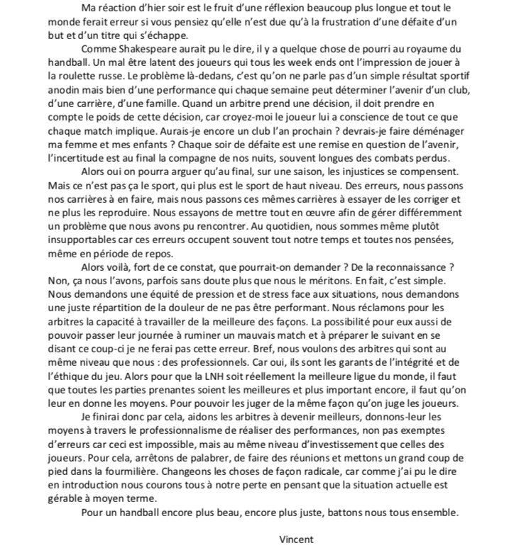 À propos d'hier soir, à propos de cette saison, à propos de notre sport..
Lettre ouverte à <a href="/AJPHandball/">AJPH</a> , @LidlStarligue