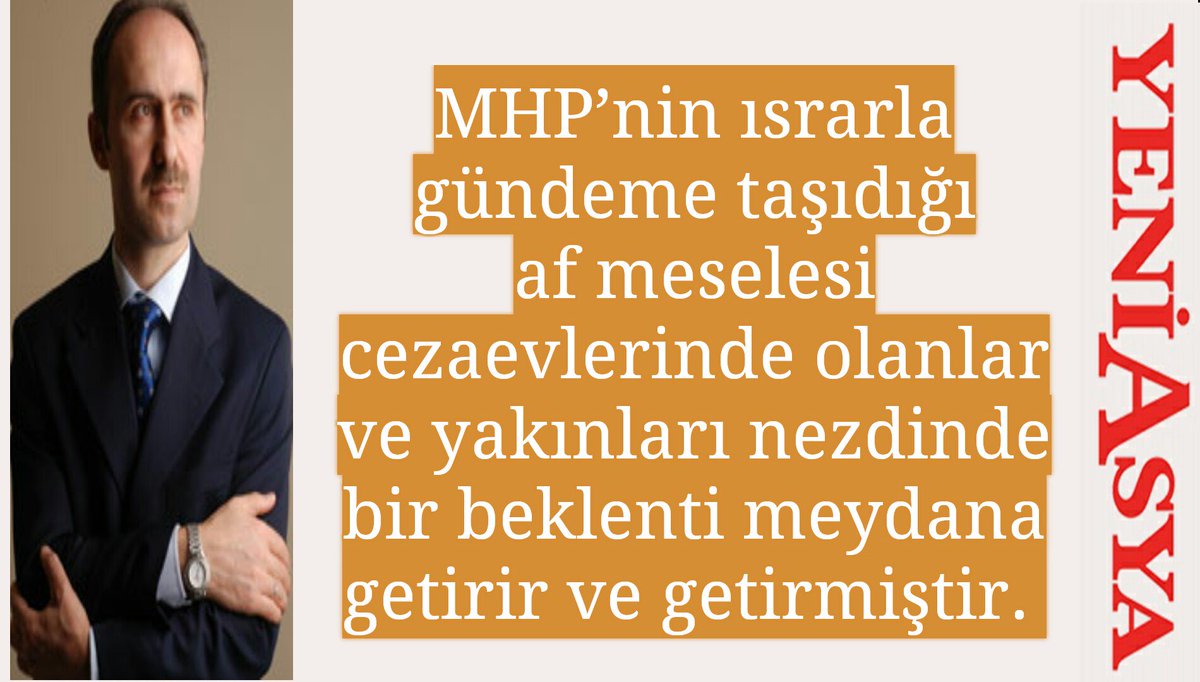 ⚜️MHP’nin ısrarla gündeme taşıdığı af meselesi cezaevlerinde olanlar ve yakınları nezdinde bir beklenti meydana getirir ve getirmiştir.