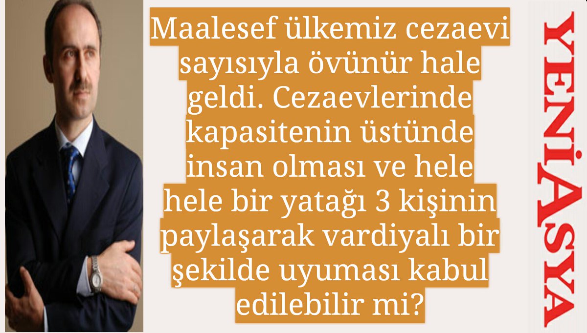 ⚜️Maalesef ülkemiz cezaevi sayısıyla övünür hale geldi. Cezaevlerinde kapasitenin üstünde insan olması ve hele hele bir yatağı 3 kişinin paylaşarak vardiyalı bir şekilde uyuması kabul edilebilir mi?