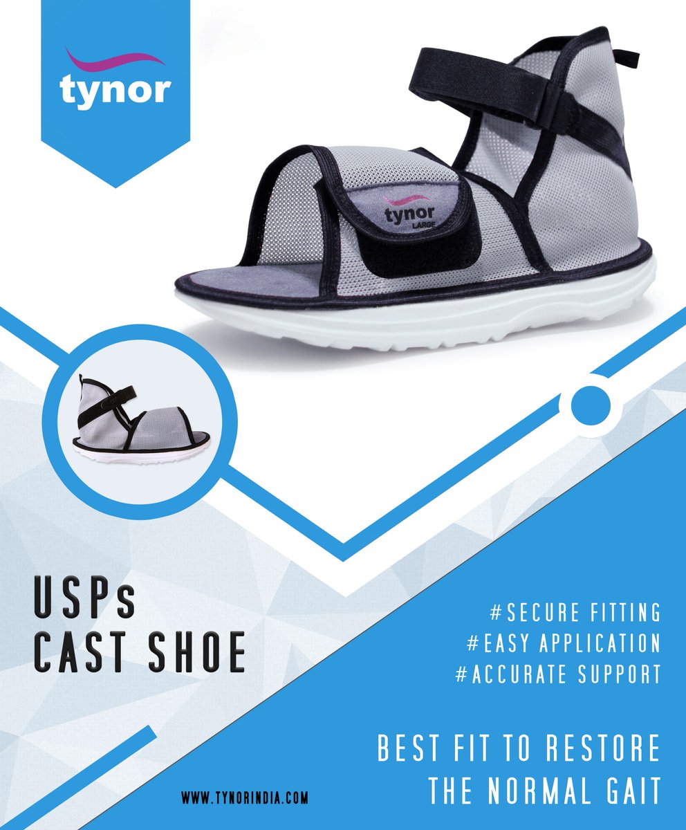 TynorOfficial's tweet photo. Tynor Cast Shoe(Rocker Sole) Foot Support - Ensures high degree of hygiene and improves gait of the patient on foot cast.
Best Buy link: https://t.co/GvSVhCk45b
• Secure Fitting
• Easy Application
• Accurate Support
#Footsupport #Castshoe #Tynor https://t.co/KcNwPj0OWJ