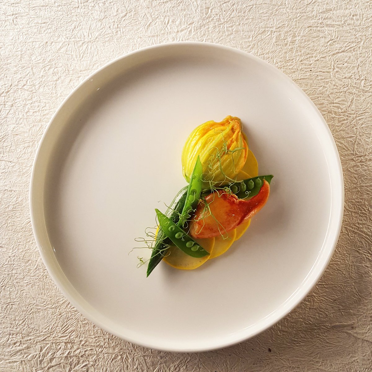 Chef_Kuba's tweet photo. Lobster and courgette 
@FeatheredNestIn @flyingfish31 @wellocks @GoodfellowsLtd @CanteenTweets @Craft_Guild @thechefsforum https://t.co/OVvMM0tgSL
