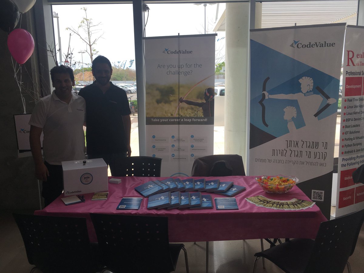 CodeValue's tweet image. #CodeValue is recruiting the next generation of student graduates. We already visited Shenkar College, ORT braude, The Academic College TLV and on our way to many more! Check out your next challenge>> codevalue.net/careers/
