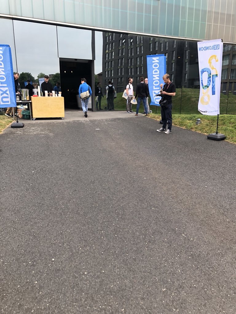 Just arrived <a href="/UXLondon/">UX London</a> representing <a href="/transformUK/">Transform</a>