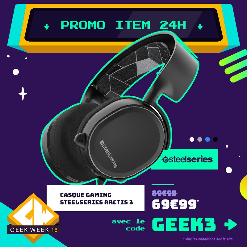 LDLC's tweet photo. 🤓 La Geek Week continue, avec un joli casque !
🎧 Aujourd'hui seulement, code : GEEK3 !
Par ici 👉 https://t.co/8d0WLUoF04 https://t.co/hFRjHpx1J8