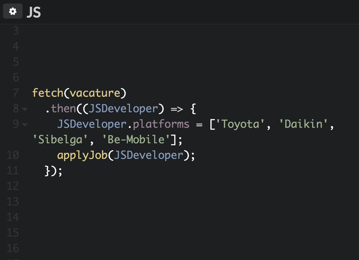 Op zoek naar een nieuwe uitdaging als #JavaScript #Developer?
Check it out 😉 ▸ bit.ly/2s5l7oC

#bejobs #vacatures