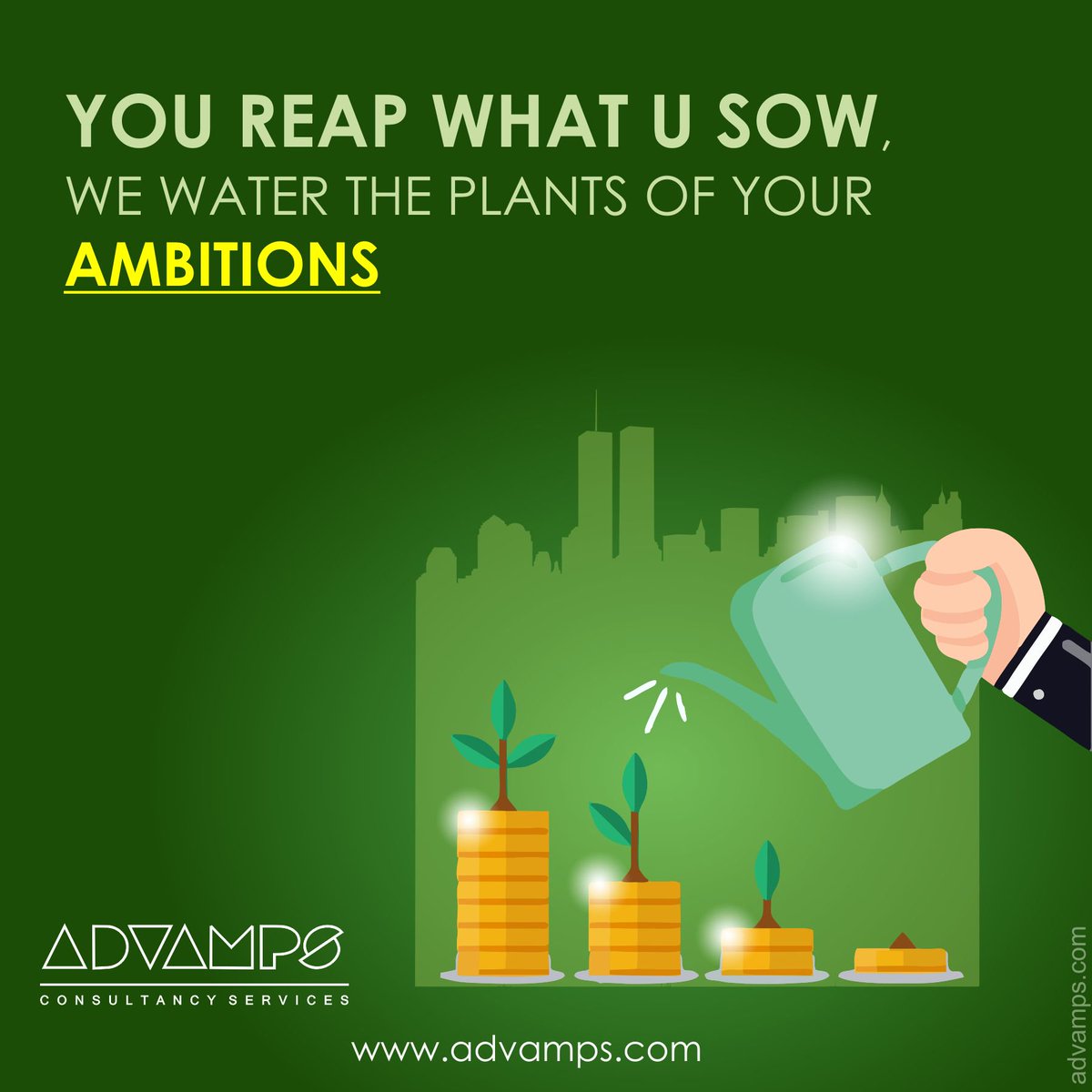 ADVAMPS's tweet photo. You Reap what you sow, we water the plants of your Ambitions…!!
#advamps #businessgrow #advisor #consultant https://t.co/fVgptIH9re