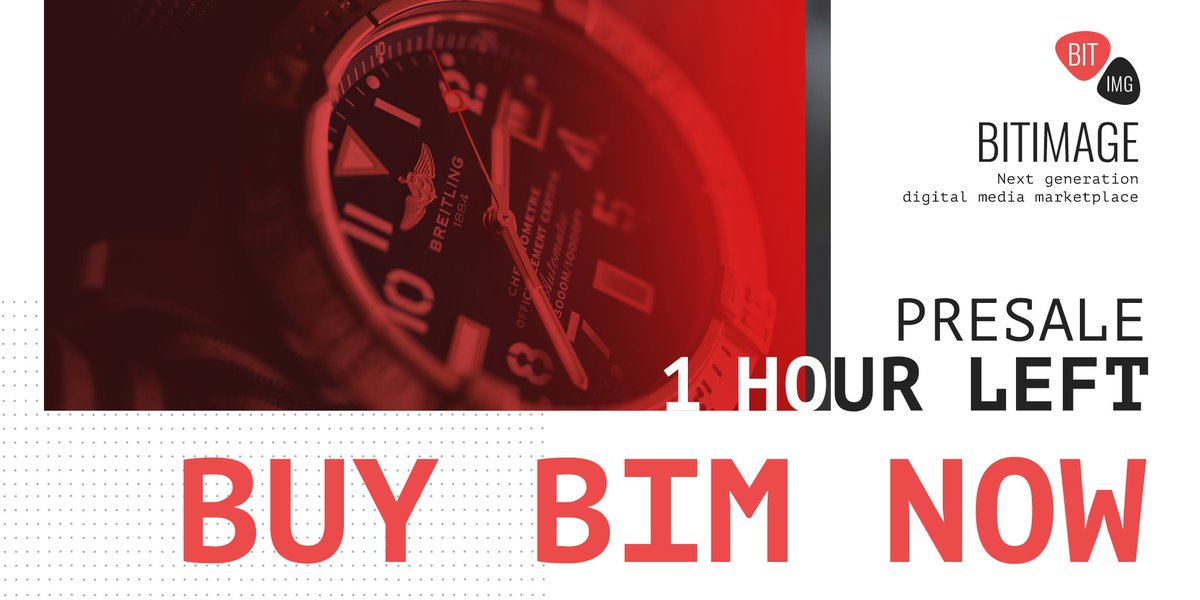 You have only 1 day more to buy all the BIM you want! bit.ly/BIMtokensale

#BIM #presale #buytoken