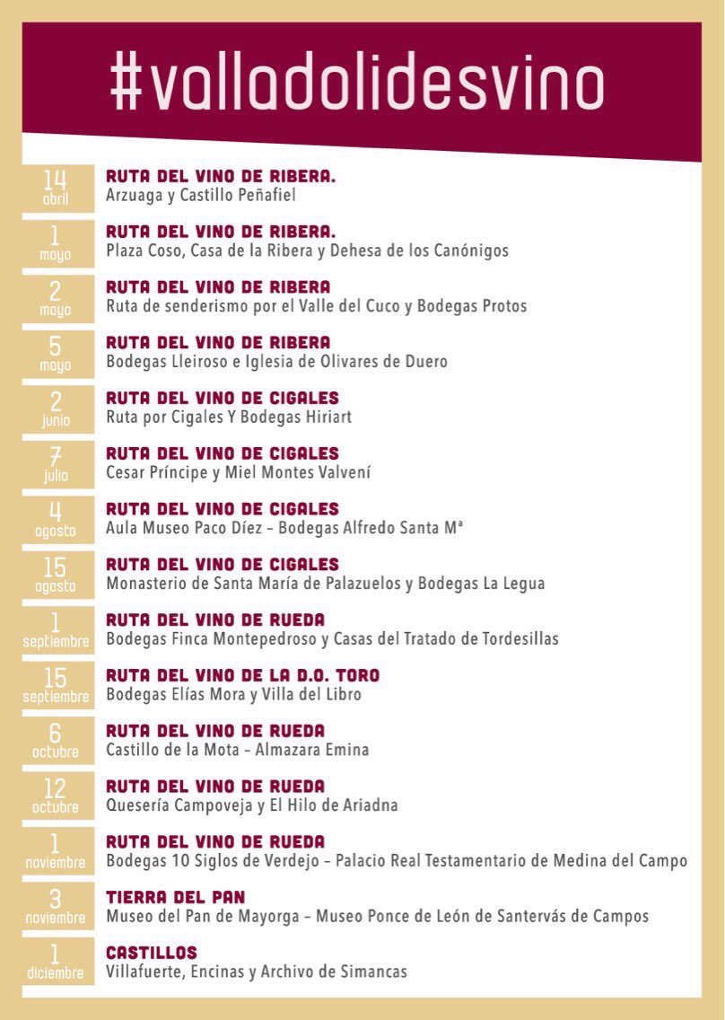 turvalladolid's tweet photo. Hoy os vamos a contar todo lo que pasa si te montas en el #trendelvino de #Valladolid que organiza @Renfe y @Dip_Va #ValladolidEsVino https://t.co/apfUzYsPXW