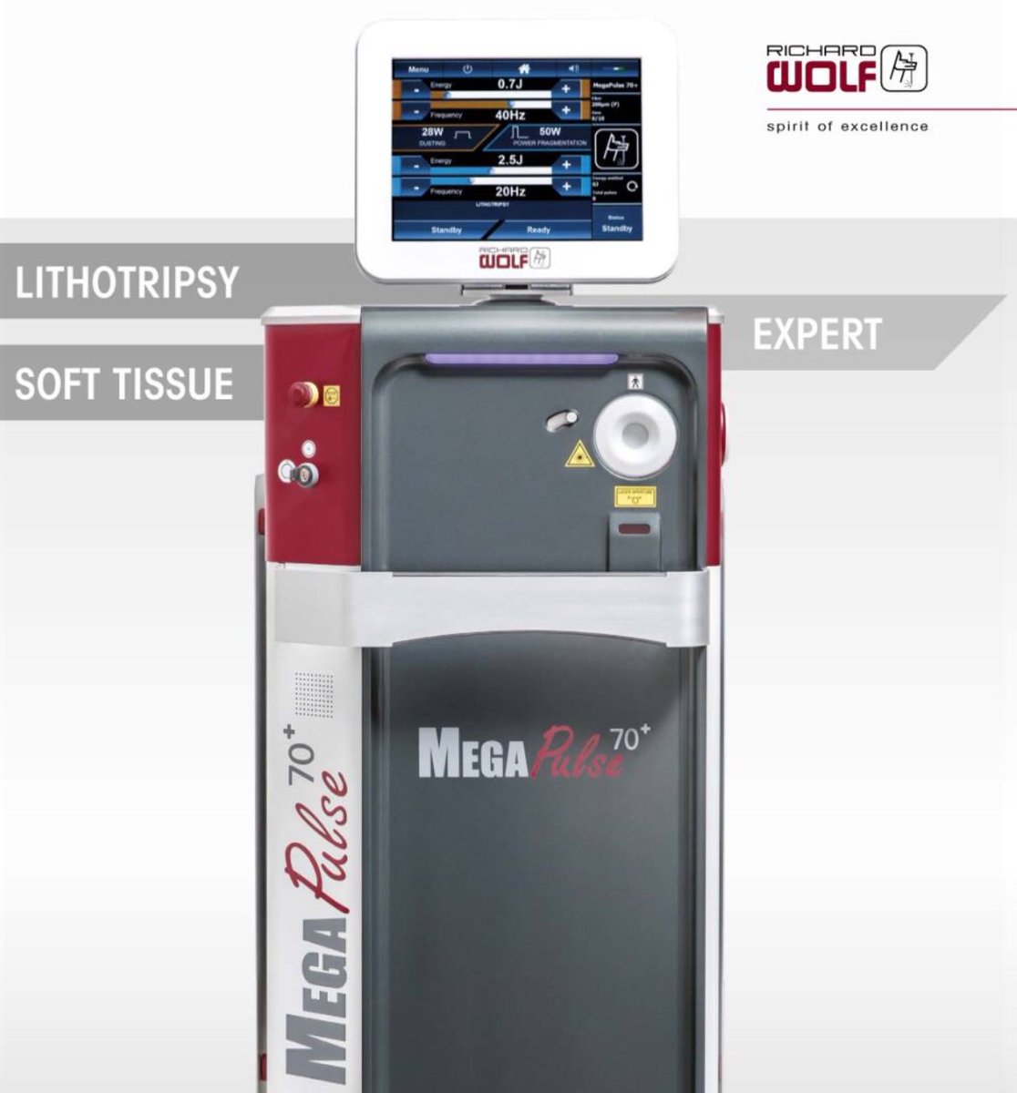 RichardWolfUK's tweet photo. Presenting our new #RichardWolfUK #MegaPulse70 #LaserSurgery https://t.co/IEFbZvsX5D @baus2018 @baus #mis https://t.co/tshv4yFQku