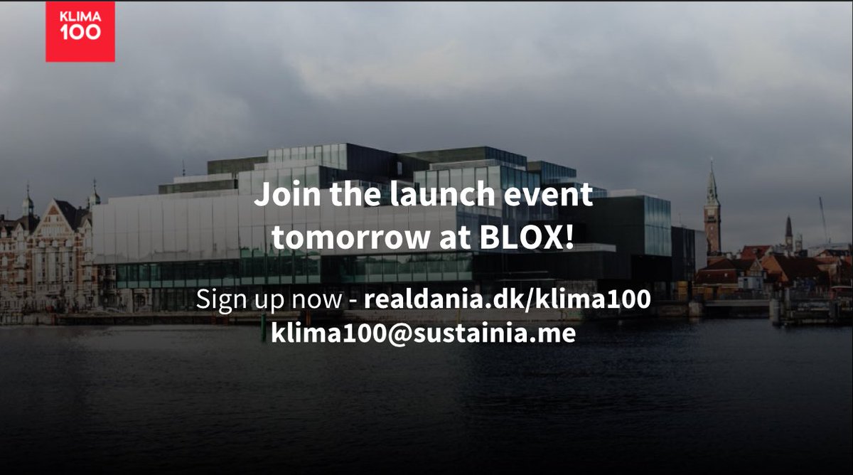 PLBournonville's tweet image. Join us tomorrow 24/5 for the launch of #Klima100