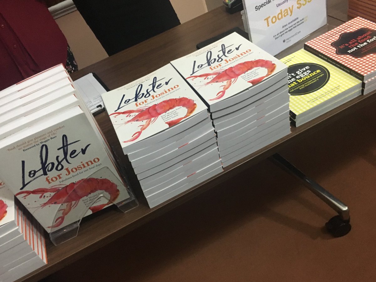 New book launch 📚🚀#pallativecarecooking #pallativecareweek  <a href="/pmorganjones/">Peter Morgan - Jones</a> <a href="/PrudenceLEllis/">Prudence Ellis</a> @HCMediaAU <a href="/Dementia_Centre/">Dementia Centre</a>