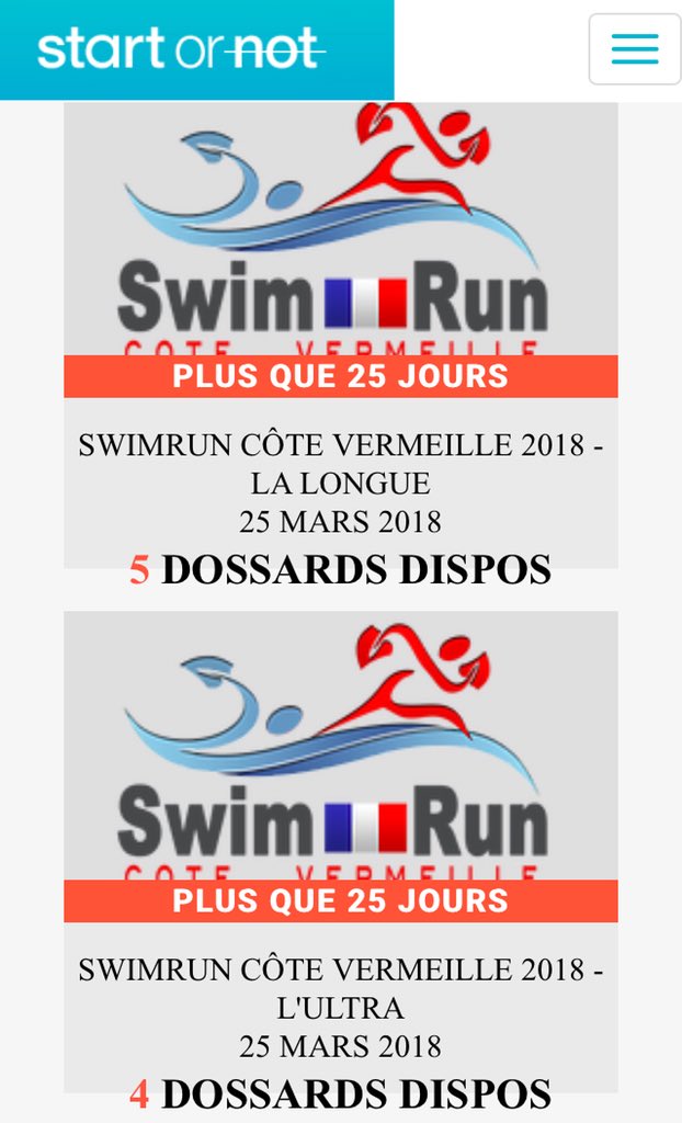contact_start's tweet photo. Encore des dépôts de dossards en binôme sur https://t.co/59W32P7xR9 Venez tenter l’expérience  SWIMRUN à Collioure et à petit prix bien entendu! https://t.co/SDuOVhwVv7