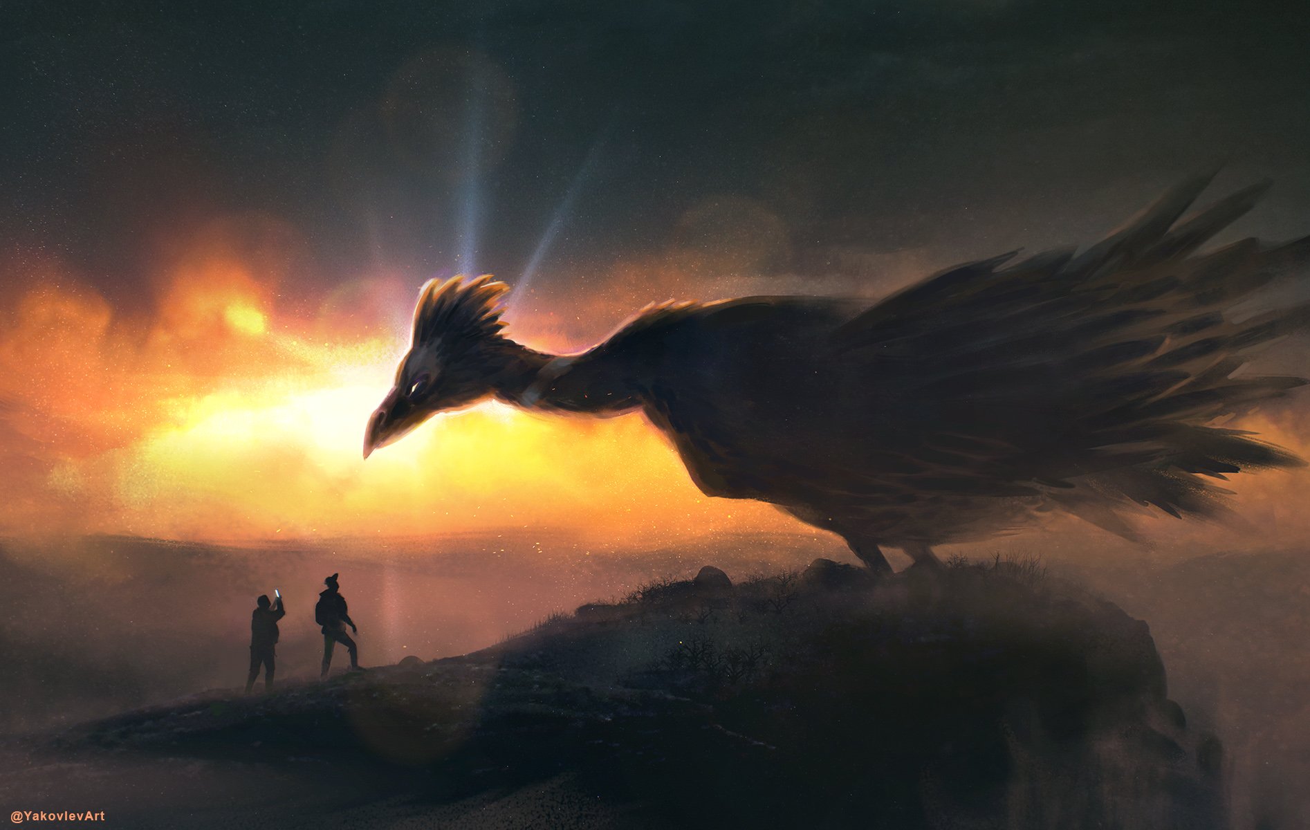 YakovlevArt on X: "Painted #HoOh to compliment the #Lugia painting I did  previously. Let me know if you guys like this and if you can name a more  iconic #Pokemon duo. #fanart #