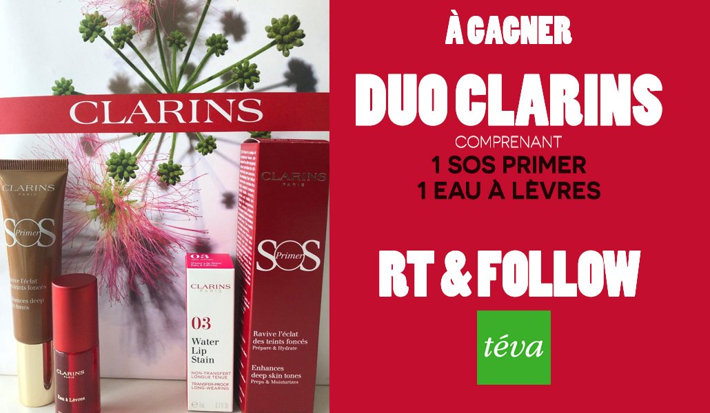 A l'occasion de la Fête des Mères
> RT&amp;Follow pour tenter de remporter un duo #Clarins
Bonne chance à tous