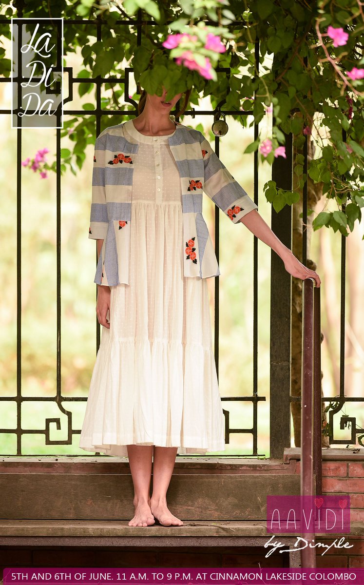 LaDiDaCmb's tweet photo. Meet our designer of Aavidi by Dimple at LaDiDA Colombo 2018!

5th &amp; 6th of June
Cinnamon Lakeside Colombo

Check out here - https://t.co/7H58Ys5oXT
Entry fee : 200LKR

#colombo #SL #Ceylon #highfashion #designerenclave #indowestern #fashion #indiandesigner https://t.co/sMLT5jMHsv