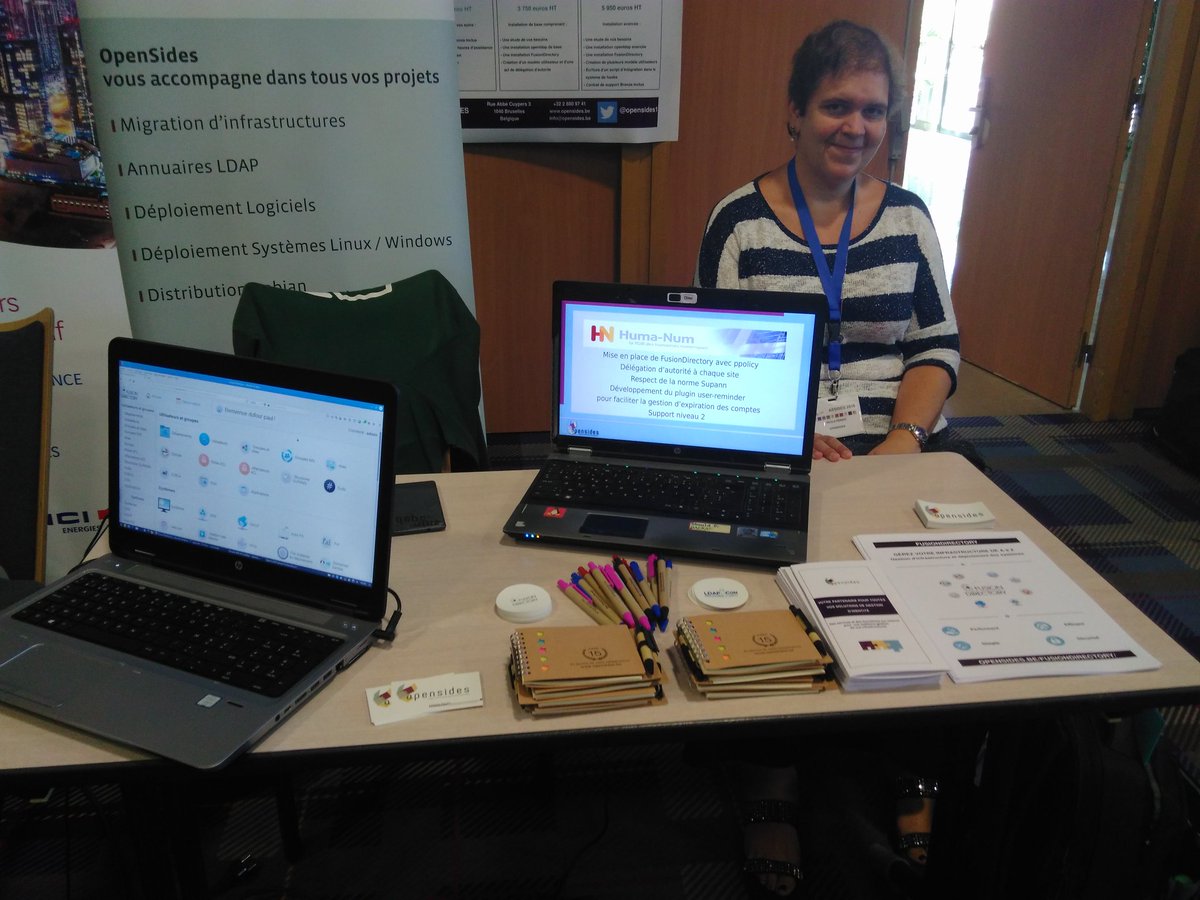 PallinPoppy's tweet image. Assises 2018 @CSIESR  jour 2:   Paola vous attend au stand @OpenSides1 pour vous présenter @fusiondirectory #identites #LDAP #fusiondirectory #opio #assises