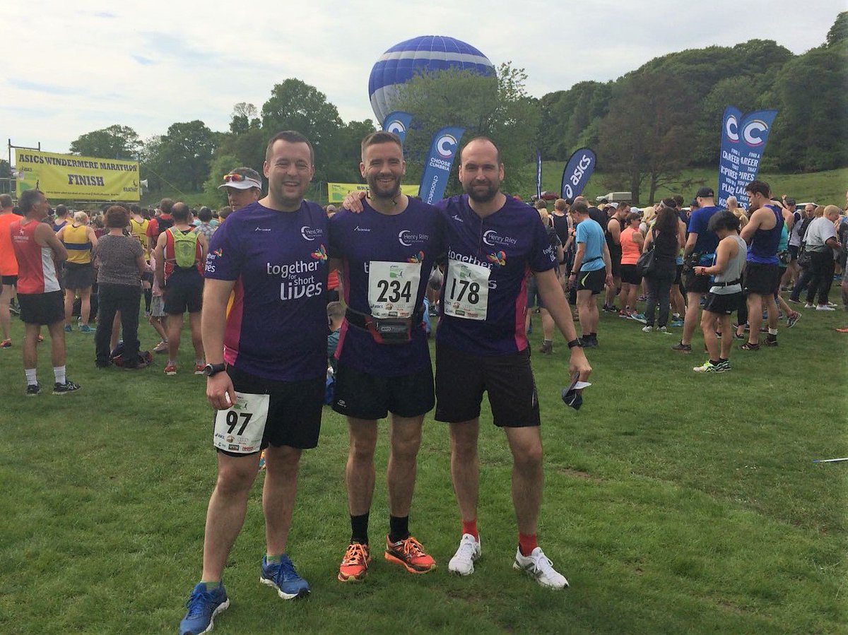 TSARiley's tweet photo. They did it! A huge well done to Ed, Mike and David who all completed the #WindermereMarathon this weekend, raising over their fundraising target in the process. It's not too late to donate to @Tog4ShortLives - follow the link here: https://t.co/avK3Jy4hRn https://t.co/KspPnor8QC