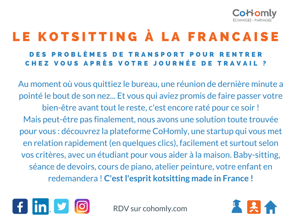 CoHomly's tweet photo. Le #KOTSITTING à la française avec CoHomly ! Découvrez ce concept ;) https://t.co/DmuSa8vPVm