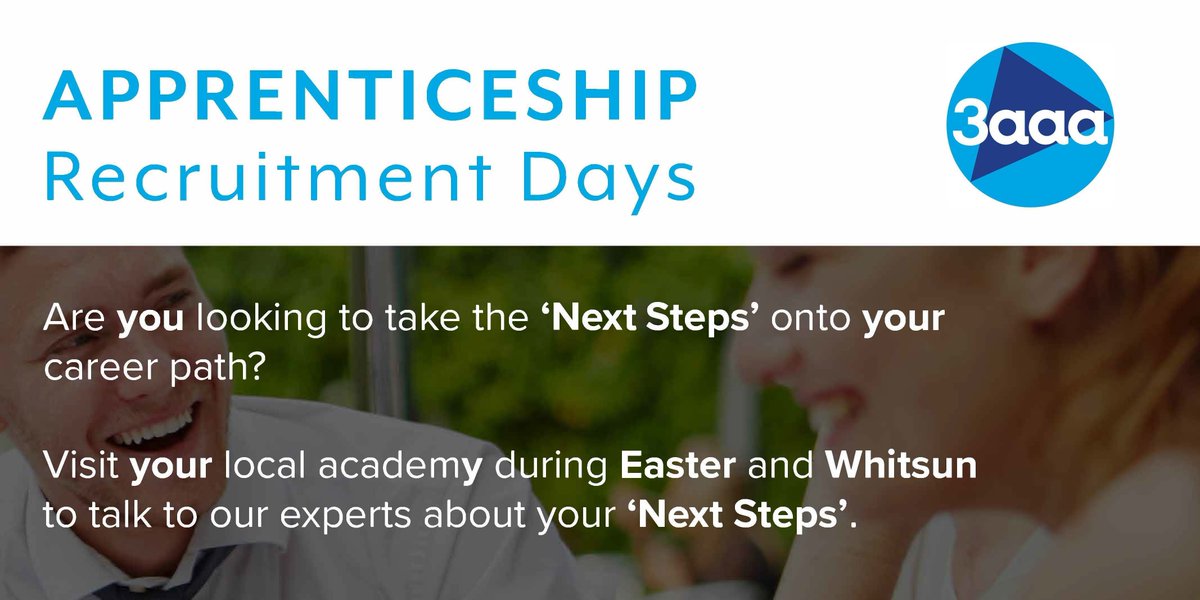3aaaUKBham's tweet photo. We have an open day event coming up in May in our Birmingham Academy.
It is on Wednesday 30th May from 1pm-4pm.
Meet our team who can help you plan the 'Next Steps' for your future!
Sign up here: https://t.co/bI1VlPv2LP
#openday #event #Birmingham #Apprenticeship https://t.co/43M1qR3zbP