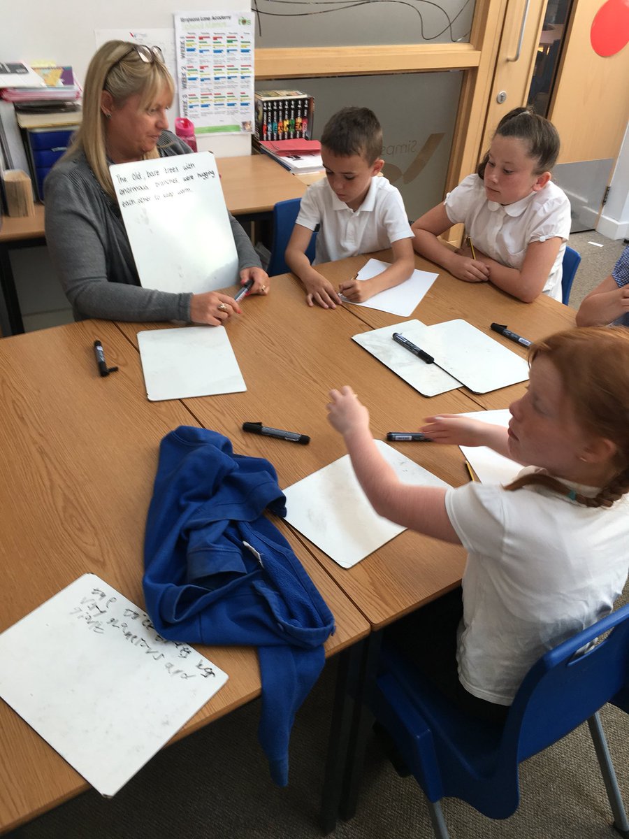 SimpsonsEagles's tweet photo. The Eagles have split into groups to focus on improving our WABOLL each sentence at a time using the success criteria. Some fantastic similes and personification being used! 🤔💡 @SimpsonsLane https://t.co/cXcbwzHvlI