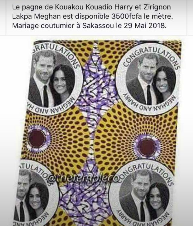 Ali_Conne's tweet photo. Oh les meufs qui cherchent un prince là, achetez le pagne d’ab 😂😂 #RoyalWeeding https://t.co/PWa2fy1JMX