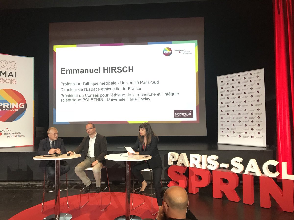 ElisaGravil's tweet photo. [ #PSaclaySpring ] Keynote « éthique et intégrité » pour activer l’art du questionnement sur la valeur sociale de chaque projet scientifique. Est une responsabilité partagée: chercheurs, Startups, politiques dans un monde disrupté mêlant souffrance et espérance. #MBADMB https://t.co/zGI1f3Ovud