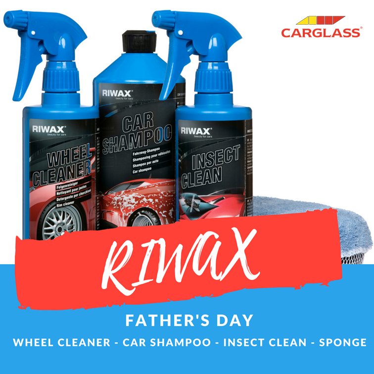 10 juni is het vaderdag. Zoek jij nog een cadeau? Of ziet de auto van jouw papa er altijd shiny en als splinternieuw uit? Dan kan je hem gelukkig maken met het Carglass® Riwaxpakket! Kom nu jouw pakket kopen voor 24,99 euro in een van onze service centers!