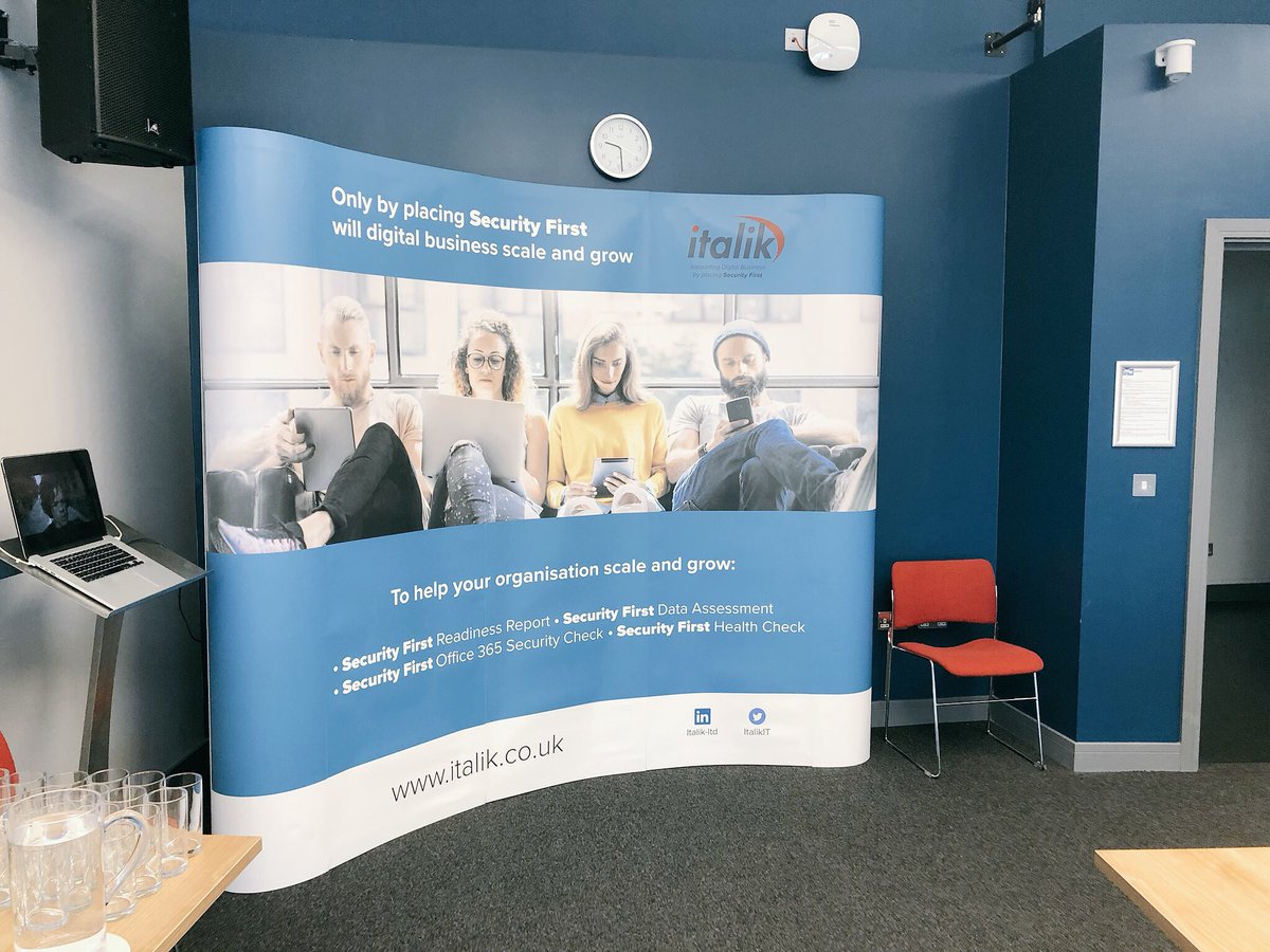 italikIT's tweet photo. And we’re off! Great to be here at @IWMNorth in Manchester for the first of our #SECURITYFIRST events! Stay tuned for updates throughout the morning! @Cisco @HyTrust #technology #security https://t.co/1IncLYExjG