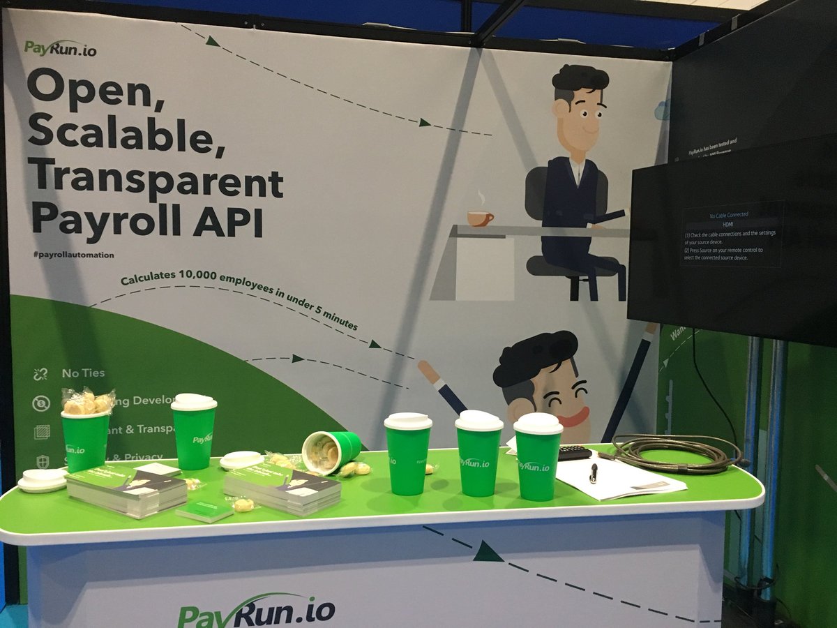 PayRun_io's tweet photo. Getting ready for the start of @Accountex London. Come and see us on stand 398 https://t.co/uV6wymVl20