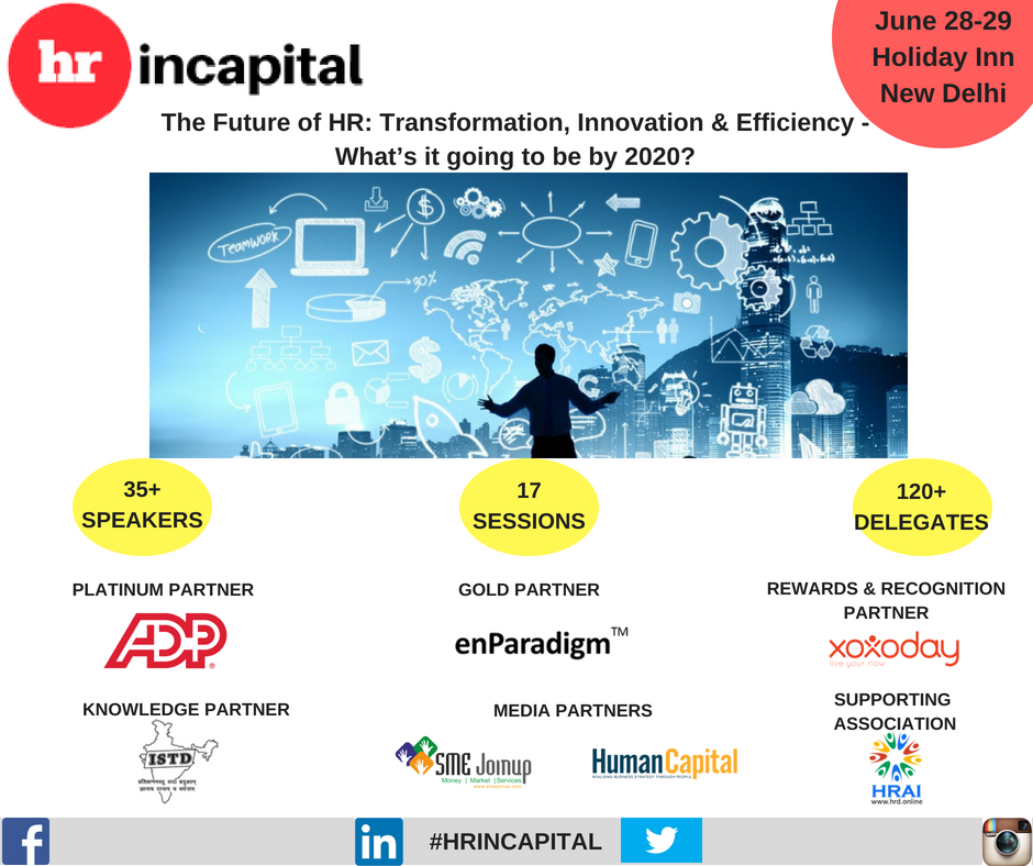 Programicasia1's tweet photo. Join the discussion at HRinCapital Summit on 28-29th June 2018, Holiday Inn, Delhi. Register soon to avail special discounts.
Learn more at https://t.co/kku76q1HSm
#HRINCAPITAL
#HumanResources #HR #conference https://t.co/3wL8pV3fDQ