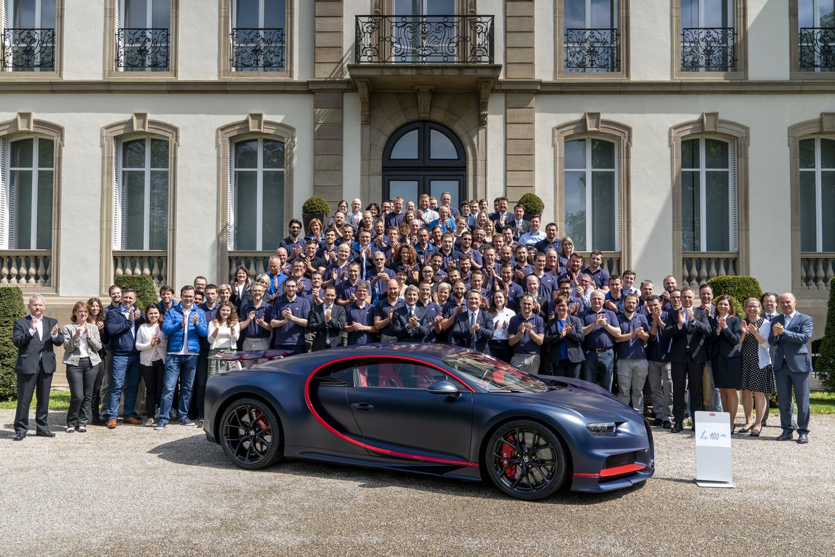 Bugatti Bugatti Makes The 100th Chiron With Extremely Well Filled Order Books Production Of The Chiron Is Running At Full Speed About 70 Cars Leave The Atelier In Molsheim France Every