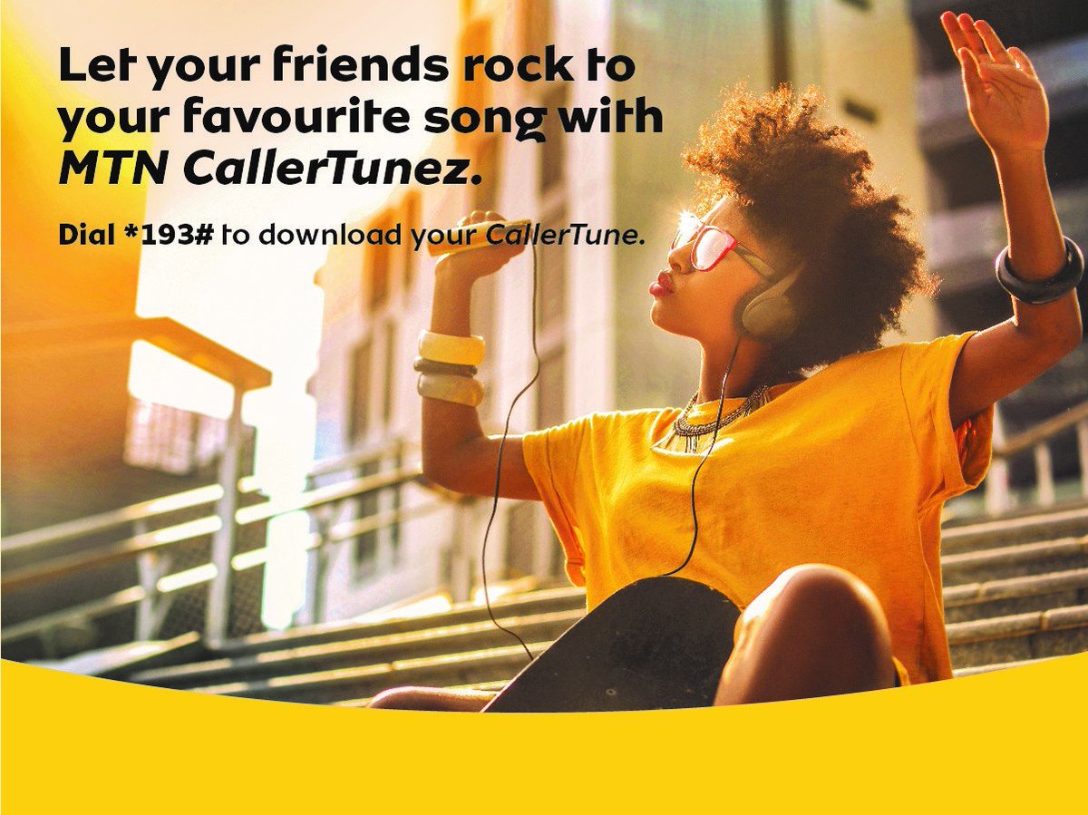 MTNRwanda's tweet photo. Don’t let your callers get bored when they are waiting for you to pick. Dial *193# to download your favorite song. #MTNBrightSide https://t.co/FluVFDynoz