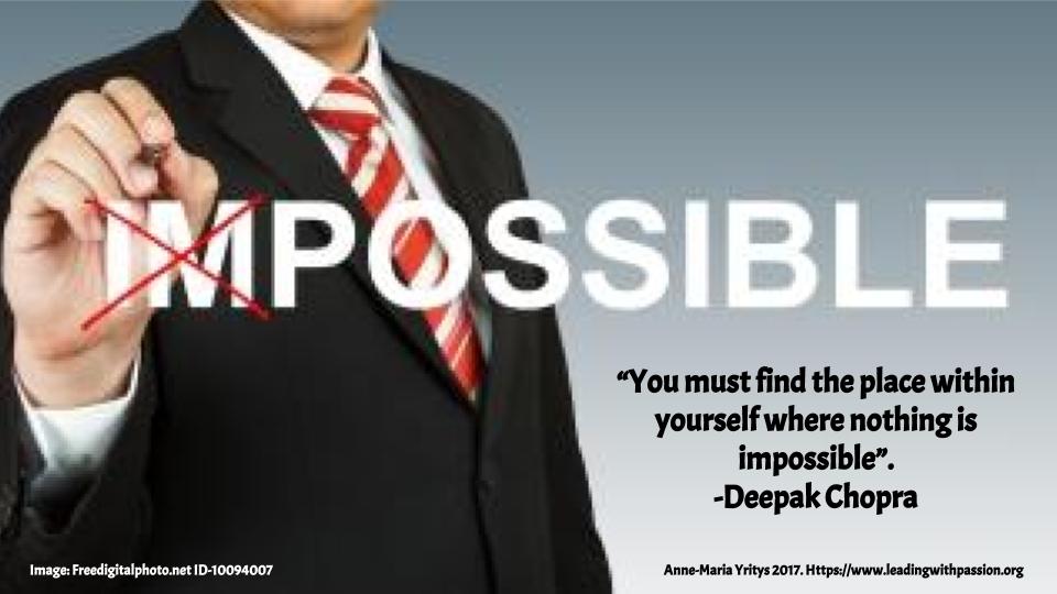annemariayritys's tweet photo. "You must find the place within yourself where nothing is impossible". -Deepak Chopra https://t.co/UnAl7JTZT5 #creativity #knowledge https://t.co/Dtho8WYhZ9