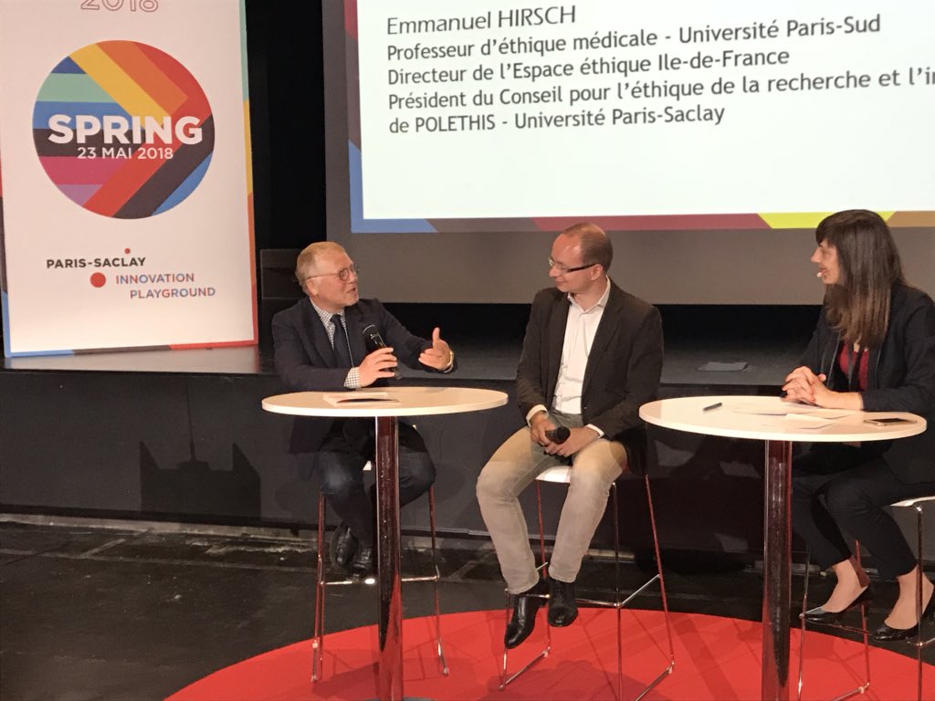 ElisaGravil's tweet photo. [ #PSaclaySpring ] On doit réconcilier la science avec la société. L’éthique sur un campus tel que #parissaclays est essentiel pour crédibiliser les publications, assurer la transparence des recherches, en étant conscient des enjeux économiques. #polethis #ethique #mbadmb https://t.co/vBpby507c2