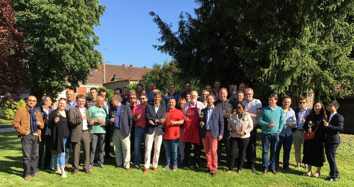 Bollinger_Int's tweet photo. Olivier Rotiers from Belgium wins the Masters Europe 2018 @LaRVF_mag @Phdecantenac at the end of a tasting of 12 wines from around the world held at Champagne Bollinger in Aÿ.
#lifecanbeperfect https://t.co/W9pLU4yfCz